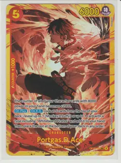 Portgas.D.Ace - Secret One Piece Card OP16-118 SEC - Image 1