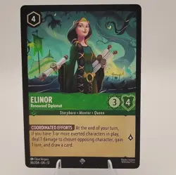 Disney Lorcana TCG Elinor - Renowned Diplomat 86/204 Rare EN NM Untamed Wilds - Image 1