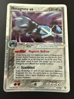 Pokemon TCG EX Power Keepers Metagross-EX - 95/108 - Rare Holo NM - Image 1