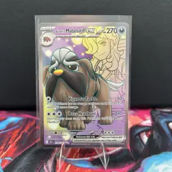Pokemon Card Arvens Mabosstiff EX 218/182 Destined Rivals Rare Near Mint - Image 1