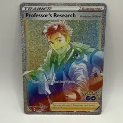 Professor's Research (Hyper Rare) 084/078 Pokemon Go Secret Rare Pokemon TCG NM - Image 1