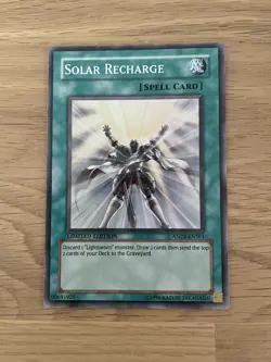 Solar Recharge ANPR-ENSE1 Limited Edition Super Rare Yugioh Card LP - Image 1
