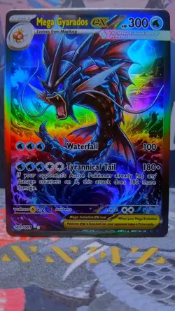 Mega Gyarados Custom Made Pokemon Card ACG Kawaii Holofoil. Only 1 available - Image 2