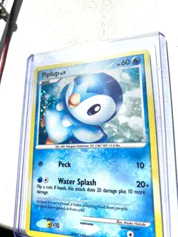 Pokemon Pop Series 6 Piplup Card 15/17 Holo Rarity - LP to NM - Image 3