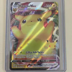 Pokemon TCG Pikachu VMAX SWSH062 Black Star Promo Holofoil Rare Card Near Mint⁠ - Image 1