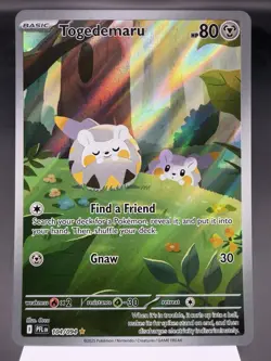 Togedemaru 104/094 - Illustration Rare - Phantasmal Flames Pokemon Card MINT - Image 1