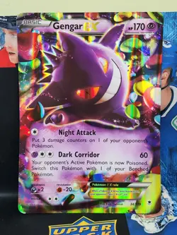 JUMBO Gengar EX 34/119 XY Phantom Forces Pokemon Card - Oversized Holo NM/EX - Image 1