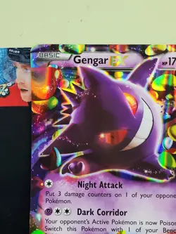 JUMBO Gengar EX 34/119 XY Phantom Forces Pokemon Card - Oversized Holo NM/EX - Image 2