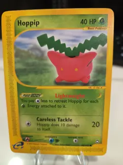 Hoppip 83/147 Aquapolis Pokemon eReader Card LP - Image 1