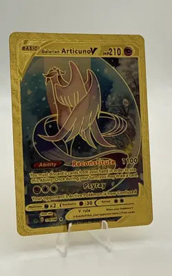 Galarian Articuno V (Alternate Art) 170/198 Gold Textured Metallic Foil Card - Image 1