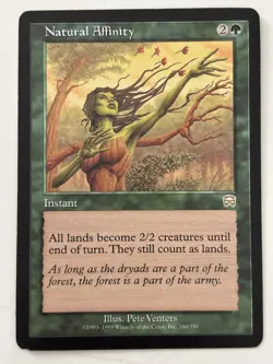 Natural Affinity Mecadian Masques Light Play MTG Magic the Gathering - Image 1