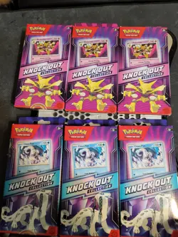 Pokemon Knockout Collection Alakazam & Chien-Pao 2025 Sealed Box Lot of 6 - Image 1