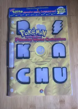 2000 Pokemon - Pikachu World Collection Card Binder - Empty w/ plastic NO Cards - Image 1