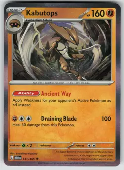 Kabutops SV: Scarlet & Violet 151 MEW Holofoil NM - Image 1