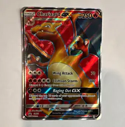 Pokemon TCG Charizard GX SM60 SM Promo Full Art Holo GX Pokemon Card HP 250 - Image 1