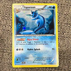 Pokemon TCG Vaporeon 22/98 XY Ancient Origins EN Cosmos Holo Rare Stage 1 90 HP - Image 1