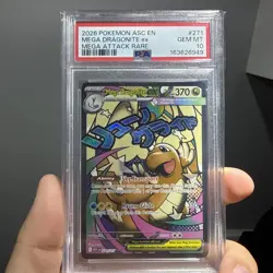Mega Dragonite ex 271/217 - 2026 Pokemon Ascended Heroes #271 Attack Rare PSA 10 - Image 1