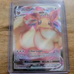Pokemon Eevee VMAX SWSH087 Ultra Rare Holo Vmax 300 HP G-Max Cuddle - Image 1