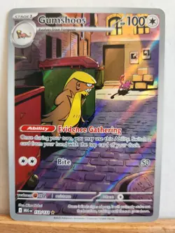 Gumshoos 153/132 Illustration Rare Pokemon Mega Evolution NM - Image 1