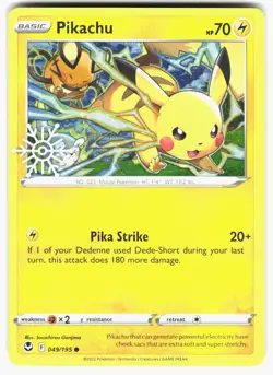 Pikachu (Holiday Calendar) 049/195 Holo Pokemon Holo NM - Image 1