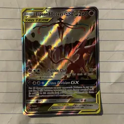 Espeon & Deoxys GX SM240 Sun & Moon TAG TEAM Holo Promo 260 HP - Image 1