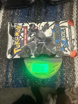 Heavy 23.07g Pokemon TCG SV 10.5 Black Bolt Booster Pack Sealed! - Image 1