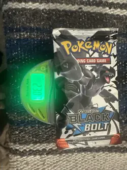 Heavy 23.07g Pokemon TCG SV 10.5 Black Bolt Booster Pack Sealed! - Image 2