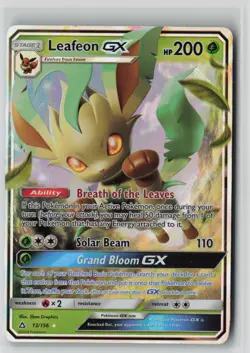 Leafeon GX 13/156 Holo GX Rare Ultra Prism Pokemon NM - Image 1