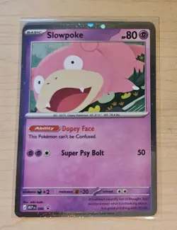 Pokemon TCG Slowpoke Promo MEP 086 Pitch Black Checklane NM Black Star Cosmos - Image 1