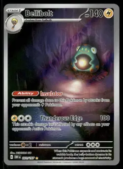 Pokemon Bellibolt Obsidian Flames 201/197 Holo Illustration Rare NM/M - Image 1