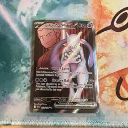 Team Rocket's Mewtwo ex 213/182-Pokemon-Ultra Rare Holo-SV10:Destined Rivals-NM - Image 1