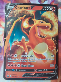 Pokemon TCG Charizard V Crown Zenith 018/159 Holo Ultra Rare - Image 1
