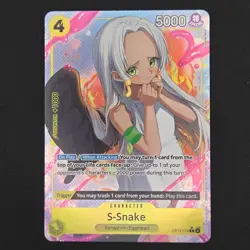 One Piece TCG S-Snake OP13-114 R Alt Art Carrying On His Will - NM - Image 1