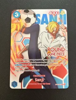 Round 1 Sanji English One Piece Promo OP15-047 In Hand! - Image 1