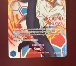 Round 1 Sanji English One Piece Promo OP15-047 In Hand! - Image 4
