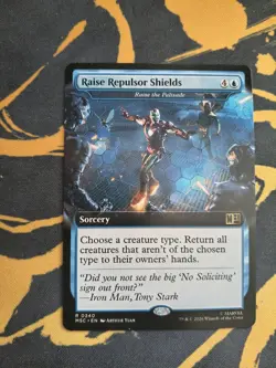 MTG Marvel Super Heroes, Raise Repulsor Shields (Raise The Palisade), Borderless - Image 1
