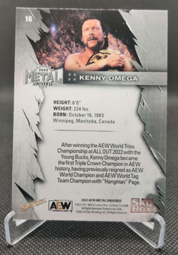 2022 Upper Deck AEW Skybox Metal Universe #16 Kenny Omega wrestling card - Image 2