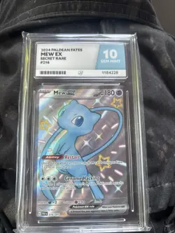 Graded 10 - Pokemon TCG - Mew Ex Ace 10- Paldean Fates - 216/091 - Image 1