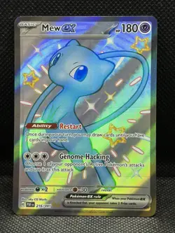 Pokemon TCG Mew EX 216/091 Paldean Fates Shiny Full Art - Image 1