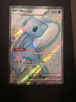 Mew Ex 216/091 - Paldean Fates Shiny Ultra Rare - Pokemon TCG - Image 1
