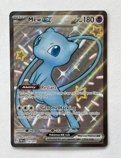 Pokemon TCG Mew ex SV: Paldean Fates Holo Full Art 180 HP ENG Basic 216/091 - Image 1