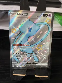Mew EX 216/091 Scarlet Violet Paldean Fates Shiny Pokemon Tcg - Image 3