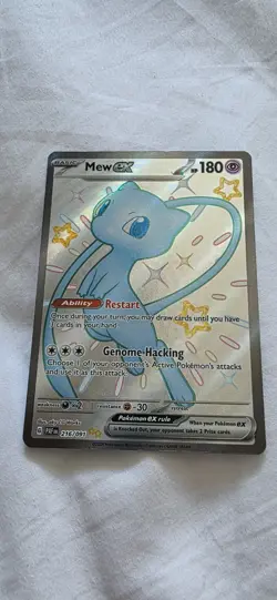 Mew Ex 216/091 - Paldean Fates Shiny Ultra Rare - Pokemon TCG - Image 1