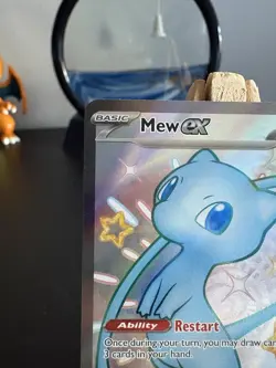 Pokemon TCG Mew EX 216/091 Paldean Fates Holo Full Art - Image 3