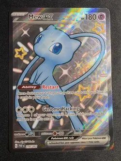 Pokemon TCG Mew ex 216/091 Paldean Fates Shiny Full Art - Image 1