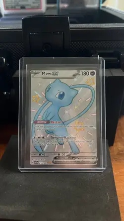 Pokemon TCG Mew ex 216/091 Shiny Ultra Rare Full Art Paldean Fates NM/M - Image 1