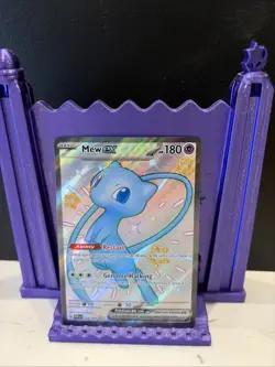 Pokemon Mew EX TCG Holo Card 216/091 Paldean Fates Mint Condition - Image 1