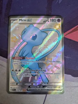 Mew EX 216/091 Scarlet Violet Paldean Fates Shiny Pokemon TCG - Image 1