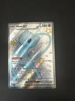 Pokemon TCG Mew EX 216/091 Scarlet Violet Paldean Fates Full Art - Image 1
