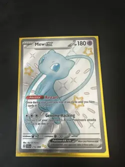 Pokemon TCG Mew EX 216/091 Scarlet Violet Paldean Fates Full Art - Image 2